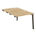 Стол-приставка двойной на деревянных опорах Onix Wood OW.D.SPR-1.8 980x1635x750 (Тиквуд Светлый/Дуб Темный)