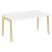 Стол переговорный на деревянных опорах Onix Wood OW.PRG-1.4 1580x980x750 (Тиквуд Светлый/Дуб Темный)