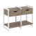 Тумба на регулируемых опорах наборная VR.L-TN-1.O 970x460x719 (Тиквуд Темный/Белый металл)