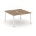 Рабочая станция 2-х сторонняя SN-6A.DRS-021 (980х1632х750) (Тиквуд Светлый/Металл Антрацит)