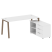 Рабочая станция с тумбой на А-образном м/к Metal System Style БА.РС-СТС-2.4 (R) 1700x1520x750 (Дуб наварра/Серый металл)