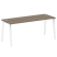 Стол письменный Metal System Style БА.СП-5 1800x720x750 (Дуб Наварра/Серый металл)
