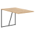 Брифинг-приставка LOFTIS LB 1270 1200х700х750 (Дуб БофордЧерный)