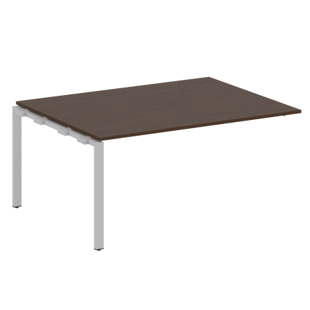Проходной наборный элемент переговорного стола Metal System Style БП.ППРГ-4 1600x1235x750 (Венге Цаво/Серый металл)