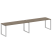 Рабочая станция Metal System Style БО.СМ-2.5 3600x720x750 (Дуб Наварра/Серый металл)
