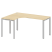 Стол криволинейный левый Metal System Style БП.СА-4 Л 1600x1200x750 (Дуб Наварра/Серый металл)