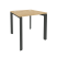 Стол рабочий на П-образном м/к Onix O.MP-SP-0.8 780x800x750 (Тиквуд Темный/Белый Металл)