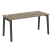Стол рабочий на деревянных опорах Onix Wood OW.SP-4.7 1580x720x750 (Тиквуд Светлый/Дуб Темный)