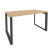 Стол рабочий на О-образном м/к Onix O.MO-SP-3.7 1380x720x750 (Тиквуд Темный/Белый Металл)
