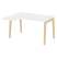 Стол эргономичный левый на деревянных опорах Onix Wood OW.SA-3L 1380x1180x750 (Тиквуд Светлый/Дуб Темный)