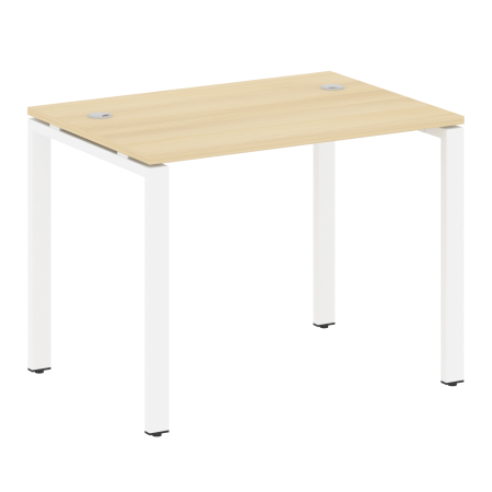 Стол письменный Metal System Style БП.СП-1 1000x720x750 (Акация/Белый металл)