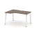 Стол рабочий эргономичный SN-6A.SPA-001(L) (1380х600/980х750) (Тиквуд Светлый/Металл Антрацит)