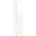 Шкаф для документов узкий со стеклом белым LT.SU-1.7 R (R) White (Вяз Благородный)