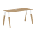 Стол прямой Forta FST 1367 1380x733x670 (Дуб Гамильтон/Черный графит)