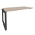 Наборный элемент рабочей станции на О-образном м/к Onix O.MO-1.NRS-4.8 1580x800x750 (Тиквуд Темный/Белый Металл)
