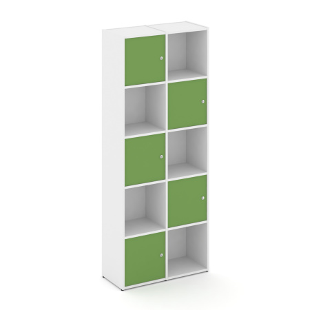 Стеллаж Locker Plus LK.K-008 798x350x1983 (Белый | Зеленый)