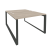 Рабочая станция на О-образном м/к Onix O.MO-D.RS-2.2.8 1180x1635x750 (Тиквуд Темный/Белый Металл)