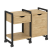 Тумба на колесных опорах наборная VR.L-TN-3.K 970x460x767 (Тиквуд Темный/Белый металл)