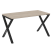 Стол рабочий VR.L-SRX-3.7 1380x720x750 (Тиквуд Темный/Белый металл)