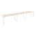 Рабочая станция на О-образном м/к Onix O.MO-RS-3.3.7 4140x720x750 (Тиквуд Темный/Белый Металл)