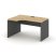 Стол рабочий эргономичный SN-D.SPA-001(L) (1380х600/980х750) (Тиквуд Светлый/Антрацит)