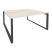 Рабочая станция на О-образном м/к Onix O.MO-D.RS-2.4.8 1580x1635x750 (Тиквуд Темный/Белый Металл)