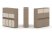 Тумба двойная + высокая надставка ES.NB.2V-9 (1500х410х1520) (Латте/Тиквуд Светлый)