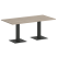 Стол прямоугольный VR.SP-5-180.2 1800x900x750 (Серый/Белый Металл)