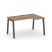 Стол рабочий эргономичный SN-5A.SPA-001(R) (1380х600/980х750) (Тиквуд Светлый/Металл Антрацит)