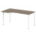 Стол криволинейный левый Metal System Style БП.СА-1 Л 1600x900x750 (Дуб Наварра/Серый металл)