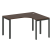 Стол криволинейный правый Metal System Style БП.СА-3 Пр 1400x1200x750 (Дуб Наварра/Серый металл)