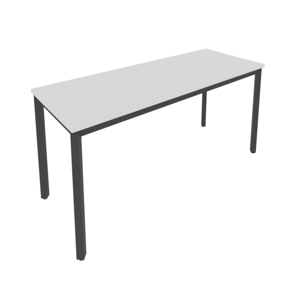 Стол письменный на металлокаркасе Slim С.СП-6.1 1580x600x750 (Серый/Антрацит металл)