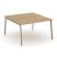 Рабочая станция 2 места ES.D.RS-2.3-VP (1380х1500х750) (Тиквуд Светлый/Металл Латте)