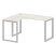 Стол криволинейный левый Metal System Style БО.СА-3 Л 1400x1200x750 (Дуб Наварра/Серый металл)