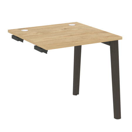 Стол-приставка к опорным элементам на деревянных опорах Onix Wood OW.SPR-0.8 780x800x750 (Тиквуд Светлый/Дуб Темный)