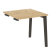 Стол-приставка к опорным элементам на деревянных опорах Onix Wood OW.SPR-0.8 780x800x750 (Тиквуд Светлый/Дуб Темный)