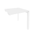 Стол-приставка на П-образном м/к к опорным элементам Onix O.MP-SPR-0.8 780x800x750 (Тиквуд Светлый/Белый Металл)