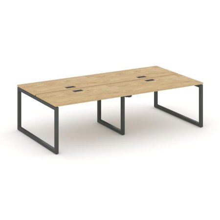 Рабочая станция 2-х сторонняя SN-5O.DRS-031 (1960х1232х750) (Тиквуд Светлый/Металл Антрацит)