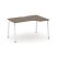 Стол рабочий эргономичный SN-4A.SPA-021(R) (1380х800/980х750) (Тиквуд Светлый/Металл Антрацит)