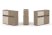 Тумба двойная + низкая надставка ES.NB.2N-18 (1500х410х1135) (Латте/Тиквуд Светлый)