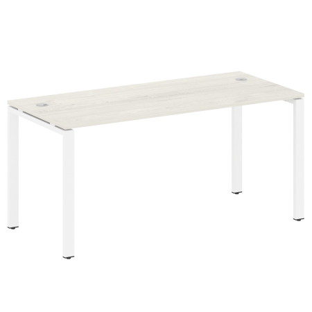 Стол письменный Metal System Style БП.СП-4 1600x720x750 (Дуб Наварра/Белый металл)