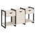 Тумба на регулируемых опорах наборная VR.L-TN-6.O 1440x460x719 (Тиквуд Темный/Белый металл)