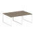 Рабочая станция Metal System Style БО.СМ-4.1 2000x1475x750 (Дуб Наварра/Серый металл)