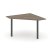 Угловой элемент переговорного стола SN-6.UPRG-031 (1180х1180х750) (Тиквуд Светлый/Металл Антрацит)