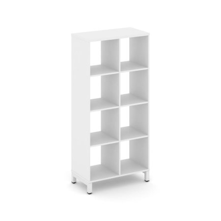 Каркас стеллажа 4 яруса SN.KS-420 (754х400х1615) (Белый/Металл Белый)