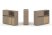 Тумба двойная + низкая надставка ES.NB.2N-19 (1500х410х1135) (Латте/Тиквуд Светлый)