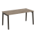 Стол руководителя на деревянных опорах Onix Wood Direct OW.SRR-4.8 1580x800x750 (Тиквуд Темный/Дуб Светлый)
