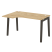 Стол эргономичный левый на деревянных опорах Onix Wood OW.SA-2L 1380x980x750 (Тиквуд Светлый/Дуб Темный)