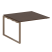 Проходной наборный элемент переговорного стола Metal System Style БО.ППРГ-2 1200x1235x750 (Дуб Наварра/Серый металл)