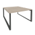 Рабочая станция на О-образном м/к Onix O.MO-D.RS-2.3.8 1380x1635x750 (Тиквуд Темный/Белый Металл)